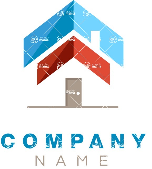 Business Logo Templates - vector graphics in a pack from GraphicMama - Vector Home Services Company Logo Design